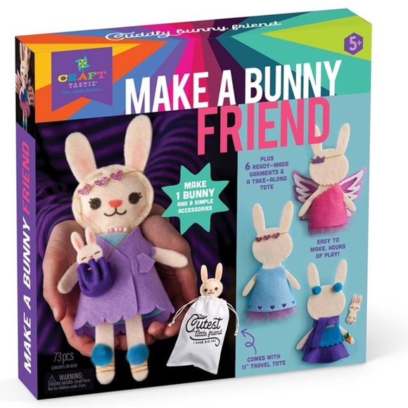 Make a Bunny Friend Craft Kit NWOT - Picture 2 of 4